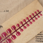 Press-On Nails Pre-Glued Reusable Glossy Square
