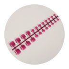 Press-On Nails Pre-Glued Reusable Glossy Square