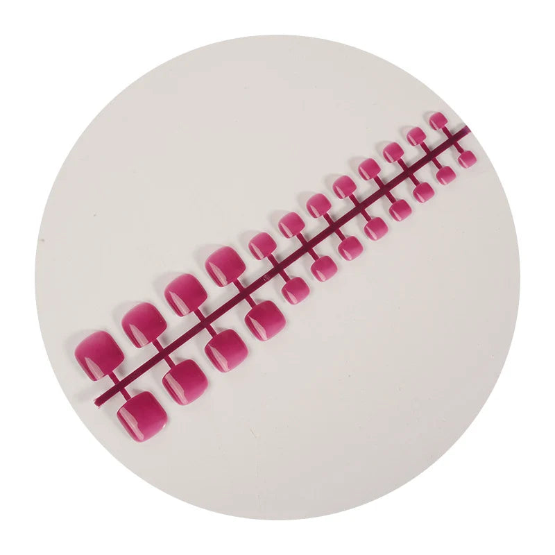 Press-On Nails Pre-Glued Reusable Glossy Square