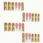 Press-On Nails Premium Acrylic Gold Accent