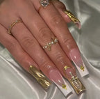 Press-On Nails Premium Acrylic Gold Accent