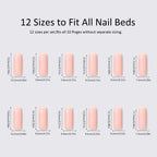 Press-On Nails Red Glitter Stones Multiple Sizes