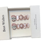 Press-On Nails Reusable Hearts & Floral