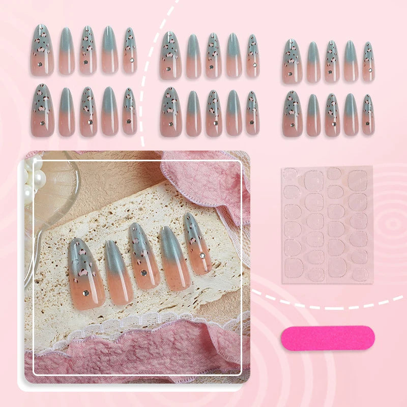 Press-On Nails Reusable Intricate Design Salon Finish