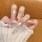 Press-On Nails Reusable & Waterproof Floral Design