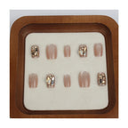 Press-On Nails Rhinestone Accents Reusable