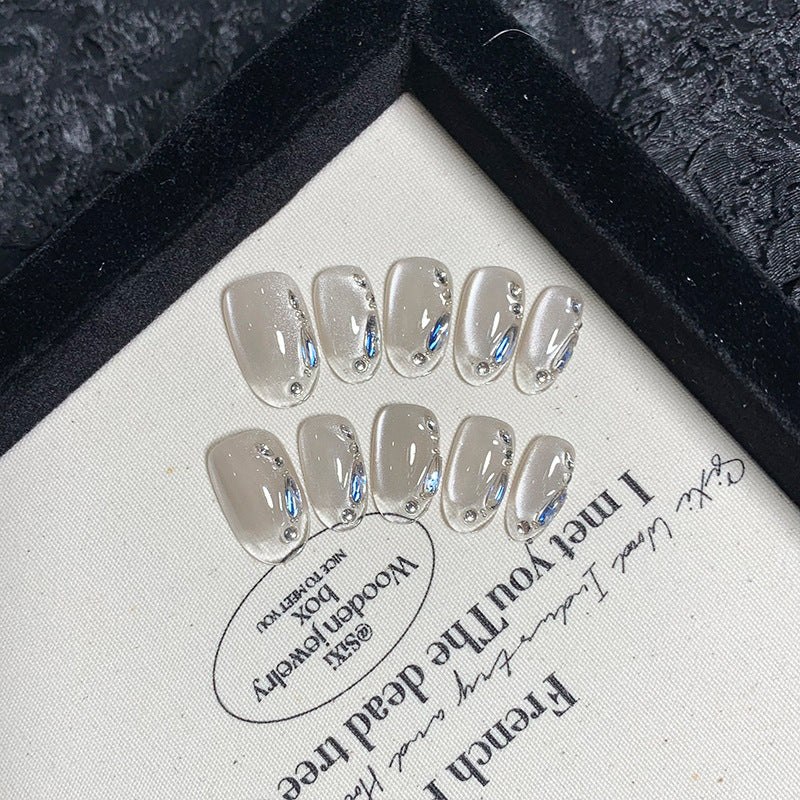 Press-On Nails Rhinestone Embellished Comfort Fit