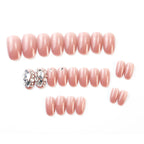 Press-On Nails Rhinestone Embellished Comfort Fit