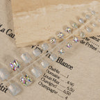 Press-On Nails Rhinestone Embellished Peel & Stick