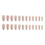Press-On Nails Rhinestone-Embellished Reusable Full-Cover Set