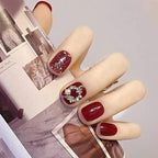 Press-On Nails Rhinestone Embellished Self-Adhesive