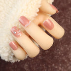 Press-On Nails Rhinestone Embellished Self-Adhesive Reusable Comfortable Fit
