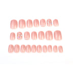 Press-On Nails Rhinestone Embellished Self-Adhesive Reusable Comfortable Fit