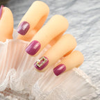 Press-On Nails Rhinestone Glossy Multiple Sizes