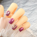 Press-On Nails Rhinestone Glossy Multiple Sizes