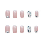 Press-On Nails Rhinestone Self-Adhesive Long-Lasting Shine