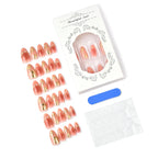 Press-On Nails Rose Floral Adhesive Tabs & Multiple Sizes
