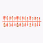 Press-On Nails Rose Floral Adhesive Tabs & Multiple Sizes