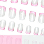 Press-On Nails Salon Acrylic Ombre French Tip 24-Piece Set