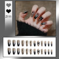 Press-On Nails Salon-Quality Peel & Stick Gem Bow