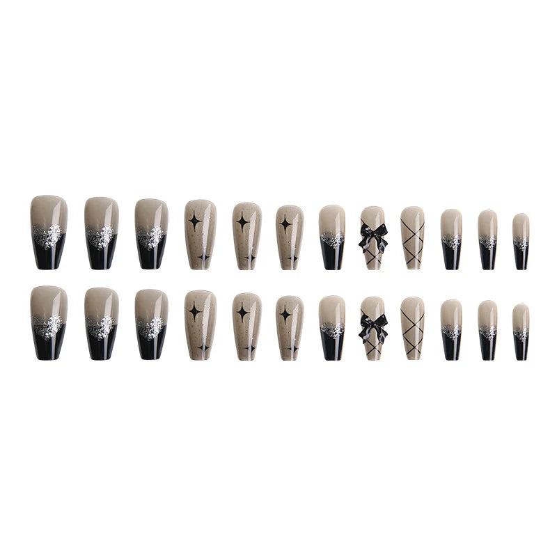 Press-On Nails Salon-Quality Peel & Stick Gem Bow