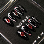 Press-On Nails Sculpted Artistic Design No Glue & Long-Lasting