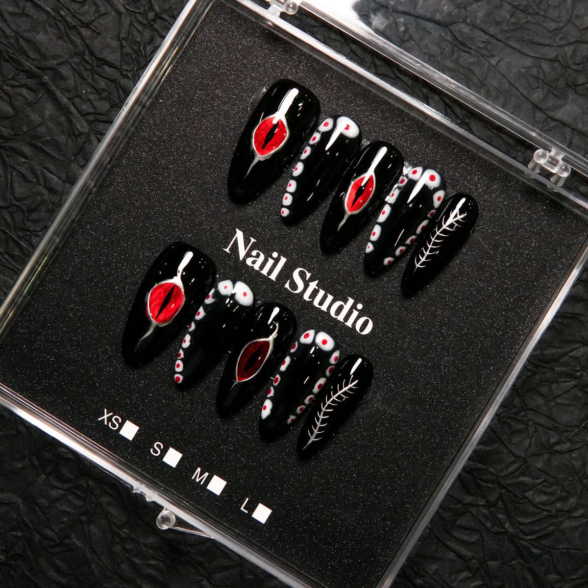 Press-On Nails Sculpted Artistic Design No Glue & Long-Lasting
