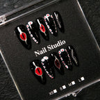 Press-On Nails Sculpted Artistic Design No Glue & Long-Lasting