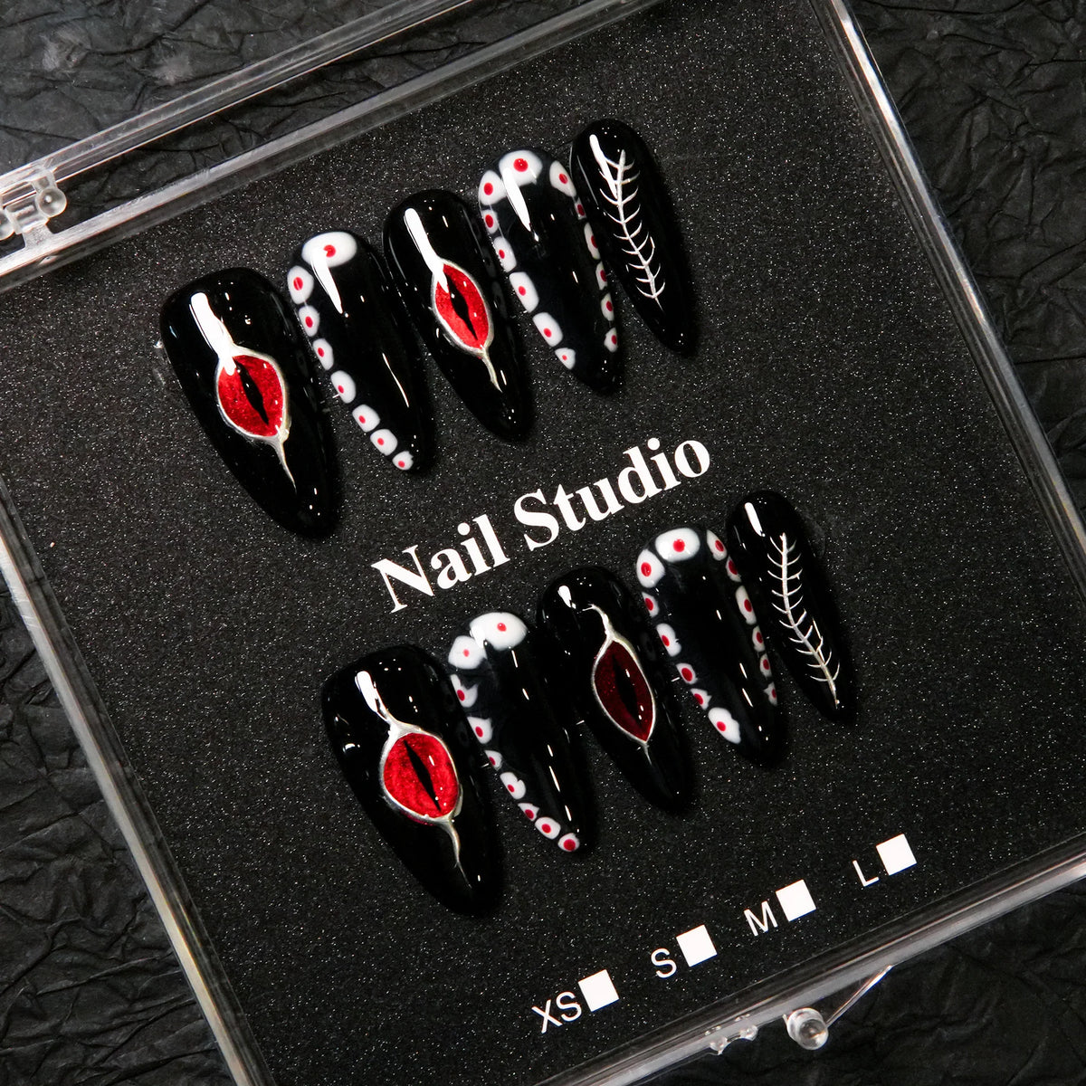 Press-On Nails Sculpted Artistic Design No Glue & Long-Lasting