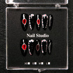 Press-On Nails Sculpted Artistic Design No Glue & Long-Lasting