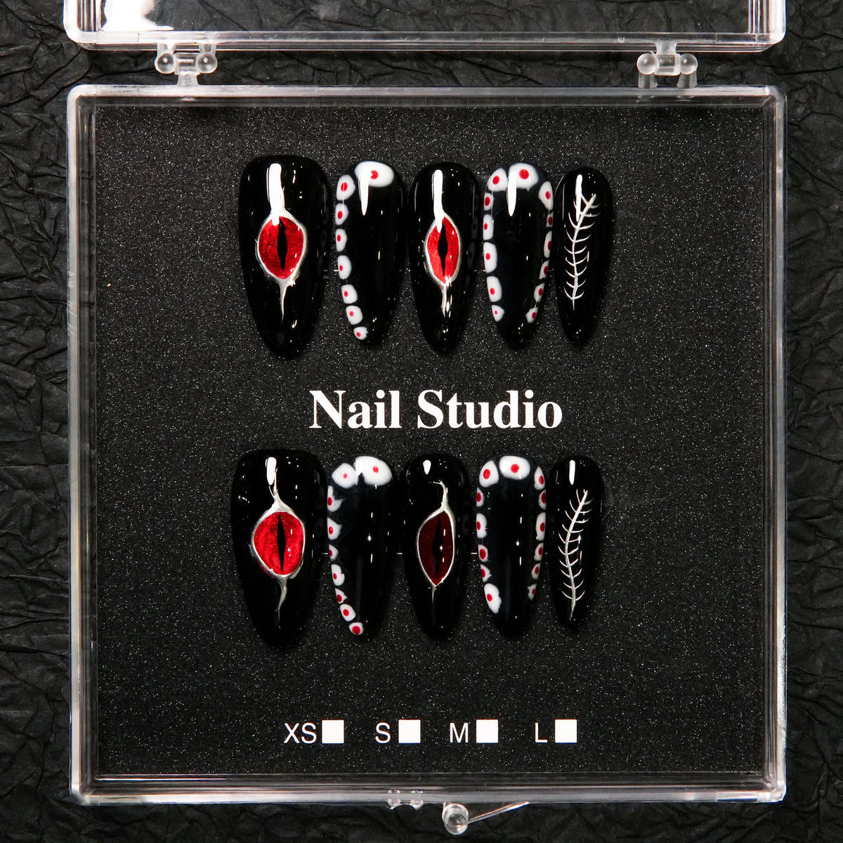 Press-On Nails Sculpted Artistic Design No Glue & Long-Lasting