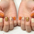 Press-On Nails Seasonal Floral Hypoallergenic Set of 24