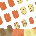 Press-On Nails Seasonal Floral Hypoallergenic Set of 24