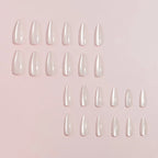 Press-On Nails Self-Adhesive Almond Set of 24