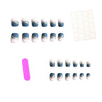 Press-On Nails Self-Adhesive Geometric Lavender Set of 24