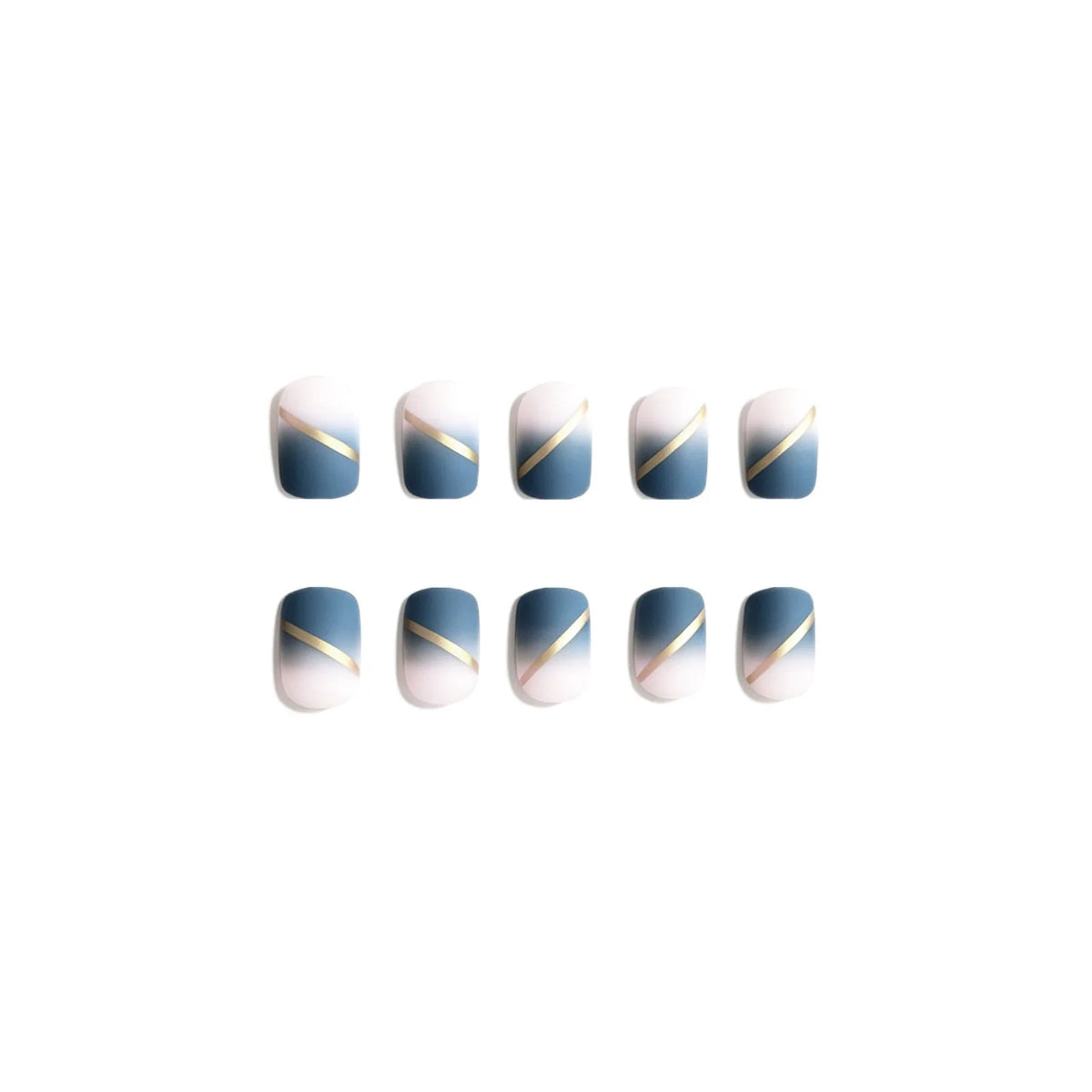 Press-On Nails Self-Adhesive Geometric Lavender Set of 24