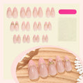 Press-On Nails Self-Adhesive Gold Accents & Bows