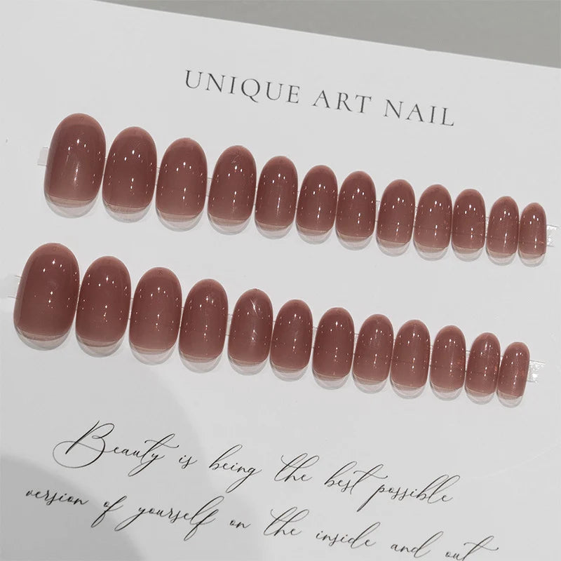 Press-On Nails Self-Adhesive High-Gloss Multiple Sizes