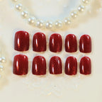 Press-On Nails Self-Adhesive High-Gloss Multiple Sizes