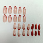 Press-On Nails Self-Adhesive Long-Lasting Set of 24