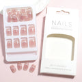 Press-On Nails Self-Adhesive Natural Lightweight Set of 30