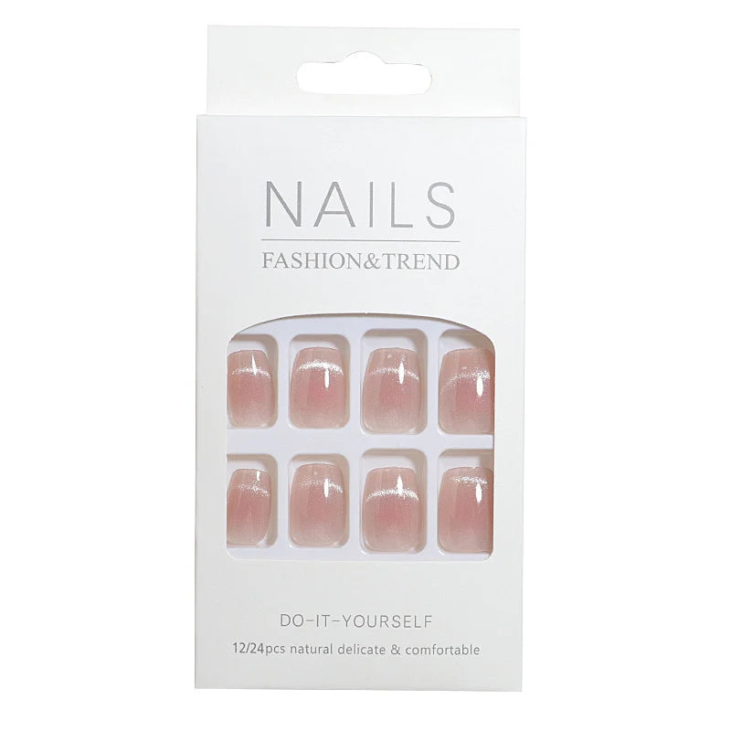 Press-On Nails Self-Adhesive Natural Lightweight Set of 30