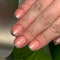 Press-On Nails Self-Adhesive Sparkling French Tip Set of 24