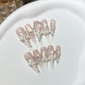 Press-On Nails Set Stiletto Shape Reusable & Easy Application