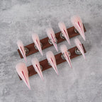 Press-On Nails Sharp Stiletto High-Gloss & Reusable