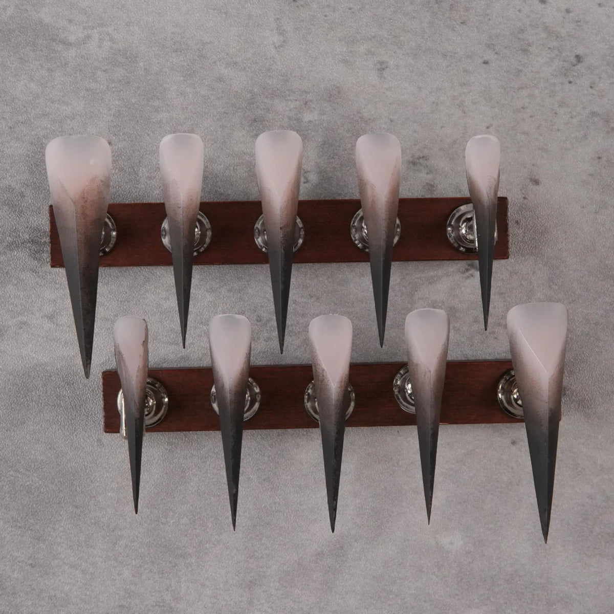 Press-On Nails Sharp Stiletto Tips Reusable