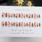 Press-On Nails Short Almond Floral & Geometric Comfort Fit
