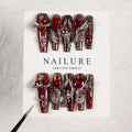 Press-On Nails Silver Glitter Custom Fit Adhesive Included