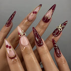 Press-On Nails Sparkling Design Adhesive Strips