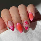 Press-On Nails Starfish Ombre Reusable & Easy Application